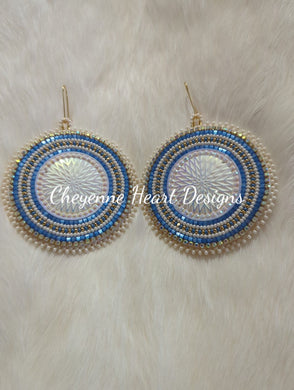 Star quilt earrings - Cheyenne Heart Designs