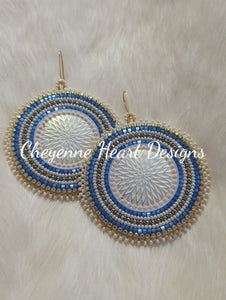 Star quilt earrings - Cheyenne Heart Designs