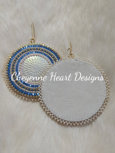 Star quilt earrings - Cheyenne Heart Designs