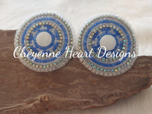 Load image into Gallery viewer, Mother of Pearl Beaded Earrings - Cheyenne Heart Designs
