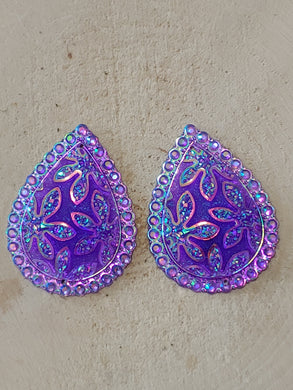 Teardrop Flower Cabochons - Cheyenne Heart Designs