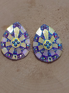 Teardrop Geometric Cabochons - Cheyenne Heart Designs