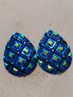 Teardrop Geometric Cabochons - Cheyenne Heart Designs