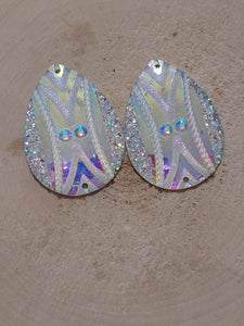 Teardrop Geometric Cabochons - Cheyenne Heart Designs