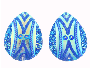 Teardrop Geometric Cabochons - Cheyenne Heart Designs