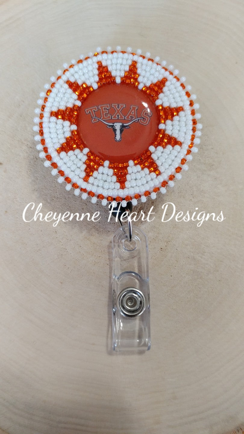 University of Texas star badge reel - Cheyenne Heart Designs